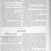 0256 - Page 251 - Partie scientifique. L'Actualité Scientifique. Les Congrès. XIIIe Congrès de Médecine légale de langue française. Première session de médecine sociale, accidents du travail et maladies professionnelles, (Paris, 9, 10 et 11 octobre 1928). Les maladies professionnelles causées par la manipulation des hydrocarbures et de leurs principaux dérivés. — Rapporteur : M. Duvoir / Les Livres. Pauvre et aventureuse bourgeoisie. Roulin et ses amis (1796-1874), par Mme Marguerite Combes. J. Peyronnet et Cie, éditeurs, Paris, 1er