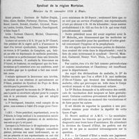 0276 - Page 271 - Partie professionnelle, Hygiène, Assistance, Mutualité, Intérêts corporatifs, Variétés. Comptes rendus, documents, pièces officielles.... Société d’études du « concours médical ». Fédération des Syndicats médicaux d’Eure-et-Loir. Assemblée générale du 21 octobre 1928 à 14 h. 30 à l'Hôtel-Dieu de Chartres / Syndicat de la région Nortaise. Réunion du 21 novembre 1928 à Blain