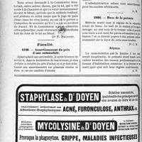 0293 - Page 286-LXX - Correspondance. Application du Tarif Fallières. Accident non reconnu / Fiscalité. Amortissement du prix d’une automobile / Base de la patente