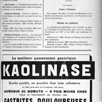 0300 - Page IX-293 - Dernières nouvelles. Hommage au Dr. Sabouraud / Reims / Rio-de-Janeiro / Hôpitaux de Grenoble. Internat et externat / Hôpitaux de Toulouse. Internat / Nécrologie [M. le professeur J. A. Sicard] / A travers l’officiel. Légion d’honneur / Médaille des épidémies