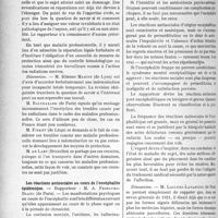 0329 - Page 324 - Partie scientifique. L’Actualité Scientifique. Les Congrès. XIIIe Congrès de Médecine légale de langue française, (Suite et fin). Pathologie professionnelle des corps radioactifs. — Rapporteur : M. De Laet / Les réactions antisociales au cours de l’encéphalite épidémique. — Rapporteur : M. A. Fribourg-Blanc