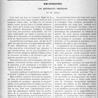 0333 - Page 328 - Partie professionnelle, Hygiène, Assistance, Mutualité, Intérêts corporatifs, Variétés. Travaux Originaux. Bibliographie. Les guérisseurs mystiques, Dr M. Igert