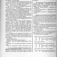0355 - Page 350 - Partie professionnelle, Hygiène, Assistance, Mutualité, Intérêts corporatifs, Variétés. Reportage professionnel. Nouvelles et Informations (Voir les Dernières Nouvelles en tête des Demi-Colonnes). IVe Réunion de la Commission internationale permanente pour les maladies professionnelles / 22e voyage d’études médicales aux stations hydro-minérales et climatiques des Alpes / IVe Congrès de la Société internationale d’urologie / Chemins de fer de Paris à Lyon et à la Méditerranée
