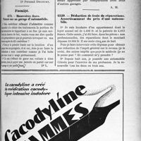 0366 - Page LXXIII-361 - Correspondance. Application du Tarif Maginot-Marin. Opérations distinctes mais simultanées / Fiscalité. Honoraires fixes. Patente sur un garage d’automobile / Déduction de frais de réparations. Amortissement du prix d’une automobile