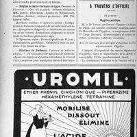 0373 - Page 368-VIII - Dernières nouvelles. Foire de Lyon 1929 / Montevideo / Rio-de-Janeiro / Hôpital de Saint-Germain-en-Laye / Hôpitaux de Bordeaux / Le calendrier du Mont-Dore de 1929 / A travers l’officiel. Hygiène publique
