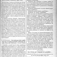 0408 - Page 403 - Partie scientifique. L'Actualité Scientifique. Les Thèses. Le sulfarsénol dans les états hypothrepsiques, Dr Denis Leroy (Jouve et Cie, éditeurs, Paris 1928) / Traitement de l’éclampsie par le somnifène, Dr J. Larribère Alger, 1928 / Les syndromes striés syphilitiques chez le vieillard. La striatite syphilitique primitive, Dr R. Mugnier (Paris, Edit. Médicales) / Les livres qui viennent de paraître...