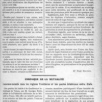 0414 - Page 409 - Partie professionnelle, Hygiène, Assistance, Mutualité, Intérêts corporatifs, Variétés. Travaux Originaux. La situation future de la sage-femme dans la loi sur les assurances sociales [Dr Paul Boudin] / Chronique de la mutualité. L’assurance-maladie dans les régions frontières et les pactes bilatéraux entre Etats [Dr M. Vimont]