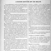 0423 - Page 418 - Partie professionnelle, Hygiène, Assistance, Mutualité, Intérêts corporatifs, Variétés. Travaux Originaux. Chronique de la mutualité. Impressions de voyage en Europe centrale, par le Dr Jean Nordmann / L’aviation sanitaire est une réalité [Robert Charlet]