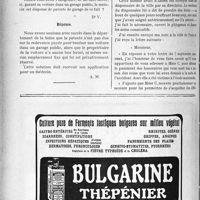0437 - Page 432-LXVIII - Correspondance. Fiscalité. La patente n’est pas due sur la redevance payée pour une voiture dans un garage public / Accidents du Travail. Accident survenu à une femme de service d’une école
