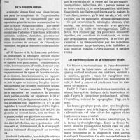 0472 - Page 465 - Partie scientifique. L'Actualité Scientifique. La Presse. Grossesses extra-utérines simulant l’avortement [(Toulouse médical, 1er octobre 1928)] / Sur la méningite séreuse [(Paris médical, 6 octobre 1928)] / Les variétés cliniques de la tuberculose rénale [(Paris médical, 20 octobre 1928)]