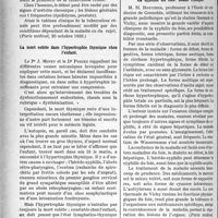0473 - Page 466 - Partie scientifique. L'Actualité Scientifique. La Presse. Les variétés cliniques de la tuberculose rénale [(Paris médical, 20 octobre 1928)] / La mort subite dans l’hypertrophie thymique chez l’enfant [(le Nord médical, 1er octobre 1928)] / La syphilis du foie. Etude clinique [(Paris médical, 19 mars 1928)]