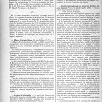 0497 - Page 490 - Partie professionnelle, Hygiène, Assistance, Mutualité, Intérêts corporatifs, Variétés. Reportage professionnel. Nouvelles et Informations. Nécrologie [M. le médecin général inspecteur Delorme, les Drs S. Costa, Arthur Ballenghien, Poulain, Albert Reverdin] / Oeuvre Furtado-Heine / Congrès d’orthopédie / Société internationale de chirurgie. Huitième Congrès triennal