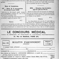 0504 - Page LI-497 - Correspondance. Honoraires de droit commun. Privilège en cas de faillite / Baux et Locations. Durée de la prorogation de la loi du 9 mars 1918 / Situation des locataires âgés de plus de 70 ans