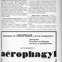 0512 - Page VII-505 - Dernières nouvelles. La Société d’hydrologie et de climatologie / « Bulletin de l’hôpital Saint-Michel » / Union des médecins mutilés de guerre / Hôpital-hospice de Saint-Denis