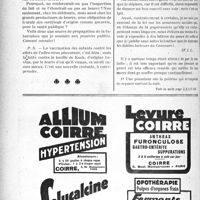 0519 - Page 512-XIV - Le beurre et la tuberculose / Variété. Consultation par correspondance