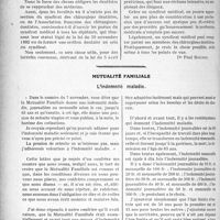 0551 - Page 544 - Partie professionnelle, Hygiène, Assistance, Mutualité, Intérêts corporatifs, Variétés. Travaux Originaux. Les chirurgiens-dentistes peuvent-ils et doivent-ils être admis dans les syndicats médicaux ? [Dr Paul Boudin] / Mutualité familiale. L'indemnité maladie [A. Gassot]