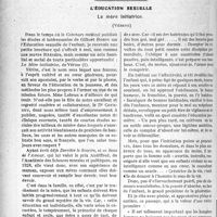 0555 - Page 548 - Partie professionnelle, Hygiène, Assistance, Mutualité, Intérêts corporatifs, Variétés. Travaux Originaux. Tribune libre des Abonnés. « L’escroquerie à l’assurance » [G. Duchesne] / L’éducation sexuelle. La mère initiatrice, (Vérine) [G. Duchesne]