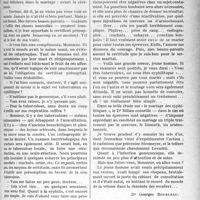 0558 - Page 551 - Partie professionnelle, Hygiène, Assistance, Mutualité, Intérêts corporatifs, Variétés. Travaux Originaux. Variétés. Le certificat prénuptial [Dr Georges Bourgeau]