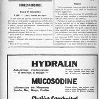 0575 - Page 568-LXVI - Droit médico-professionnel. Médecin de dispensaire communal. 1° Quelle responsabilité en court-il ? 2° Les fiches cliniques et le secret professionnel / Correspondance. Baux et locations. Taux limite du loyer