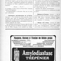 0589 - Page 582-VIII - Dernières nouvelles. Les médecins de Toulouse à Paris / Le « Revue » de l’Association générale des étudiants de Paris / Dispensaires anti-tuberculeux de la Corrèze / Hôpitaux de Toulouse / Hôpital civil d’Oran