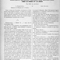 0601 - Page 594 - Partie scientifique. Travaux Originaux. Encéphalite rapidement mortelle avec alopécie aiguë chez le frère et la soeur, par MM. les docteurs L. Babonneix et Jean Mallet