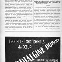 0671 - Page 662-XIV - Assurances sociales. Les contrats actuels entre médecins et sociétés mutuelles devont-ils prendre fin, lors de l’application de la loi sur les assurances sociales ? / Le Bal de la Médecine française et la Société de Secours mutuels des Femmes et enfants de médecins