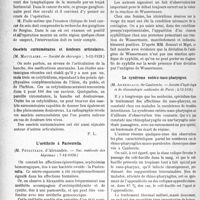 0691 - Page 682 - Partie scientifique. L'Actualité Scientifique. Les Sociétés Savantes. Paris. Le groupe ganglionnaire de Sorgius dans le cancer du sein, (Société de chirurgie ; 5-12-1928) / Osselets surnuméraires et douleurs articulaires, (Société de chirurgie ; 5-12-1928) / L'uréthrite à Pasteurella, (Soc. médicale des hôpitaux ; 7-12-1928) / Chancre syphilitique survenu chez une femme à Wassermann positif, (Soc. méd. des hôpitaux ; 7-12-1928) / Le syndrome entéro-naso-pharyngien, (Société d'hydrologie et de climatologie médicales de Paris ; 3-12-1928)