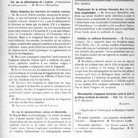 0695 - Page 686 - Partie scientifique. L'Actualité Scientifique. Les Congrès. Xe Réunion annuelle de la Société française d’Orthopédie, (Suite et fin). Le traitement chirurgical du pied plat, rapporteur : E. Allenbach / Butoir astragalien antérieur pour pied talus paralytique. — M. Nové-Josserand / Un cas de déformation de l’ischion. (Présentation de radiographie). — M. Maffei / Suites éloignées des fractures du condyle externe. — M. Massart / Un cas de paramycétome osseux de Madurella. — M. Marcel Meyer / Opération dans un cas de sacralisation de la Ve lombaire. — M. Delchef / Traitement de la torsion fémorale dans les luxations congénitales. — M. Delchef / Ostéites ou ostéoses éburnisantes. — M. Froelich / Présentation d’appareil électrique pour la taille de greffons en forme de cheville. — MM. Ch. Dujarier et P. Mathieu