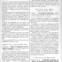 0696 - Page 687 - Partie scientifique. L'Actualité Scientifique. Les Livres. Leçons sur l’activité du cortex cérébral, par Prof. I. P. Pavloff, Amédée Legrand, éditeur / Précis de technique du séro-diagnostic de la syphilis, par R. Demanche, Librairie O. Doin, Paris / Les principaux médicaments, par G. Faroy, Gaston Doin et Cie, éditeurs, Paris / L’encéphalite épidémique. Ses origines. Les 64 premières observations connues, par Pr René Cruchet, Gaston Doin et Cie, éditeurs, Paris