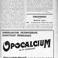 0724 - Page LXIII-715 - Le Bal de la Médecine française et la Société de Secours mutuels des Femmes et enfants de médecins / Correspondance. Médecine légale. Examen de la victime d’un crime