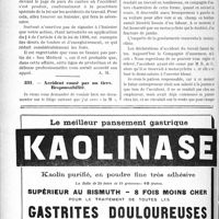 0729 - Page 720-LXVIII - Correspondance. Accidents du travail. Rixe au cours du travail / Accident causé par un tiers. Responsabilité