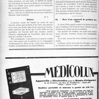 0731 - Page 722-LXX - Correspondance. Accidents du travail. Accident causé par un tiers. Responsabilité / Accident causé par un tiers. Tarif à appliquer / Bris d’un appareil de prothèse dentaire