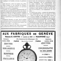 0734 - Page LXXIII-725 - Correspondance. Application du Tarif Maginot. Méfions-nous de l’article 18 et prévenons la Commission de contrôle s’il y a lien