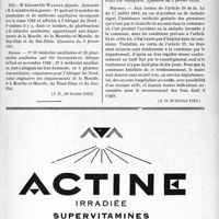 0746 - Page XIII-737 - A travers l’officiel. Hygiène publique / Réponses des Ministres aux questions des Parlementaires. Médecins et pharmaciens auxiliaires en Afrique du Nord / Assistance médicale gratuite en cas d’accident survenu à un étranger à la commune
