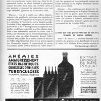 0747 - Page 738-XIV - A travers l’officiel. Réponses des Ministres aux questions des Parlementaires. Soins aux Pupilles de la Nation / Nominations des officiers de réserve honoraire dans la Légion d’honneur / Le droit aux soins gratuits cesse lors du rejet de la demande de pension militaire