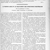 0762 - Page 753 - Partie scientifique. Travaux Originaux. La diphtérie et son traitement / La prophylaxie et le traitement des infections puerpérales, par le professeur D. Enea