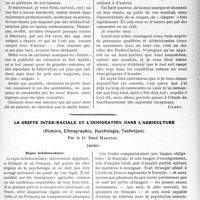 0792 - Page 783 - Partie professionnelle, Hygiène, Assistance, Mutualité, Intérêts corporatifs, Variétés. Travaux Originaux. Variétés. Causeries familières sur la T. S. F. Par un amateur... pour des amateurs [Damey] / La greffe inter-raciale et l’immigration dans l’agriculture, (Histoire, Ethnographie, psychologie, Technique), par le Dr René Martial, (suite)