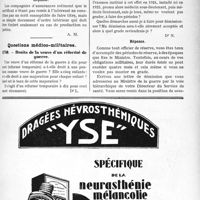 0806 - Page LXIX-797 - Correspondance. Fiscalité. Timbre des certificats / Questions médico-militaires. Droits de la veuve d’un réformé de guerre / Obligation des périodes d’instruction. Démission