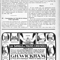 0810 - Page LXXIII-801 - Correspondance. Médecine légale. Application du tarif médico-légal / Constatation de l’état de la victime d’une agression