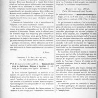 0845 - Page 834 - Partie scientifique. L’Actualité Scientifique. Les Livres. Mémoires de d’Artagnan, capitaine des Grands Mousquetaires, Henri Jonquières, éditeur, Paris / Comment doit vivre le diabétique. Régime et insuline, par Pr R. D. Lawrence, Librairie J. B, Baillière et fils, Paris / Manuel de bactériologie pratique, par Pr André Philibert, Masson et Cie, éditeurs, Paris, 1928