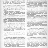 0867 - Page 856 - Partie professionnelle, Hygiène, Assistance, Mutualité, Intérêts corporatifs, Variétés. Reportage professionnel. Nouvelles et Informations. Nécrologie [Dr Portes, Dr. Georges Dehelly, Dr. Bouveret, Dr. Charles Trepsat, Professeur Truc, Dr. Octave Marquet, Dr. Rous] / Le 42e Congrès de la Société française d’ophtalmologie / La protection des populations civiles contre la guerre chimique / Congrès national italien d’hydrologie et de climatologie / VIe Congrès de l’Association des gynécologues et obstétriciens de langue française / IIe Congrès international du paludisme / IIe Congrès national de médecine de l’Equateur.