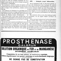0876 - Page LI-863 - Correspondance. Baux et locations. L’appartement professionnel ne peut être repris par le propriétaire / Médecine légale. Autopsie avant inhumation