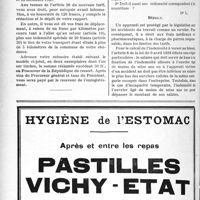 0877 - Page 864-LII - Correspondance. Médecine légale. Autopsie avant inhumation / Accidents du travail. Indemnité temporaire d’un apprenti accidenté du travail