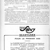 0883 - Page 870-VI - Dernières nouvelles. Hommages à la mémoire des professeurs Widal, Sicard et Letulle / Académie de médecine / L’Association amicale des anciens médecins des Corps combattants / Amicale des anciens internes provisoires / Semaine odontologique