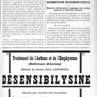 0890 - Page XIII-877 - A travers l’officiel. Réponses des Ministres aux questions des Parlementaires. Pouvoirs du Comité national de défense contre la tuberculose / Admission à l’assistance aux femmes en couches de la femme d’un titulaire de permis de chasse / Documentation interconfraternelle. Maladies chroniques et passage des taches solaires au méridien central