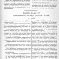 0933 - Page 920 - Partie professionnelle, Hygiène, Assistance, Mutualité, Intérêts corporatifs, Variétés. Travaux Originaux. Déontologie. Glozel, terre inconnue.., par le Dr Gabriel Batier / Causeries sur la T S F. Eclaircissements sur les lampes qui servent à écouter