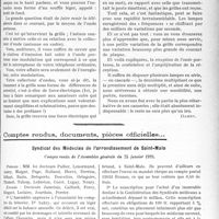 0934 - Page 921 - Partie professionnelle, Hygiène, Assistance, Mutualité, Intérêts corporatifs, Variétés. Travaux Originaux. Déontologie. Causeries sur la T S F. Eclaircissements sur les lampes qui servent à écouter / Comptes rendus, documents, pièces officielles…. Syndicat des Médecins de l’arrondissement de Saint-Malo
