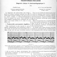 0971 - Page 958 - Partie scientifique. Travaux Originaux. Tachycardies régulières. Diagnostic clinique et électro cardiographique, par Camille Lian et O. Viau