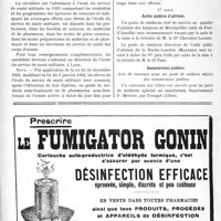 1041 - Page 1028-XII - A travers l’officiel. Service de santé militaire / Asiles publics d'aliénés / Sanatoriums publics