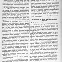 1064 - Page 1051 - Partie scientifique. L'Actualité Scientifique. Sociétés Savantes. Paris. La lutte contre la mortalité infantile, (Académie de médecine ; 19-2-1929) / Prophylaxie de la grippe, (Académie de médecine ; 19-2-1929) / Les injections de sérum salé dans l’occlusion intestinale, (Société de chirurgie ; 23-1-1929) / Dosage colorimétrique des sels biliaires dans la bile et le liquide du tubage duodénal, (Soc. méd. des hôpitaux de Paris ; 25-1-1929)